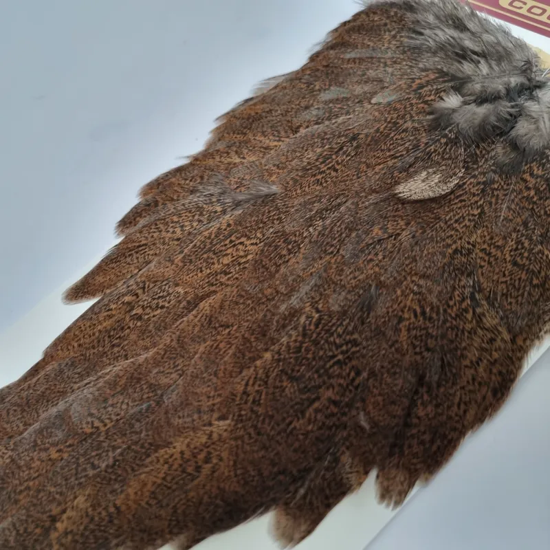 Whiting Coq de Leon Hen Saddle in Natural Ginger Speckled-4